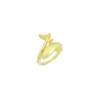 Gold Dolphin Wrap Adjustable Ring, Sku#LK1128