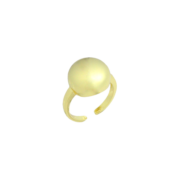 Gold Dome Ball Adjustable Ring, Sku#LK1132