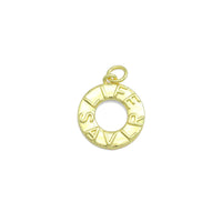 Gold Life SAVLR Charm Pendant, Sku#LK1135