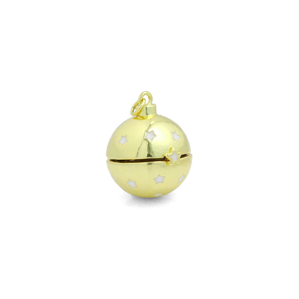 3D Star Round Ball Charm Pendant, Sku#LK1141