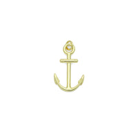 Gold Anchor Charm Pendant, Sku#LK1151