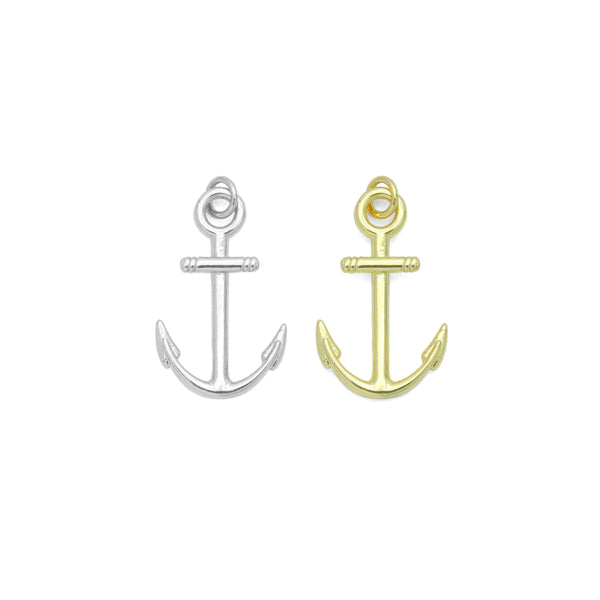 Gold Anchor Charm Pendant, Sku#LK1151