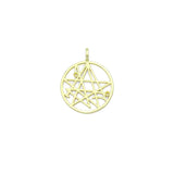 Gold Star Charm Pendant, Sku#LK1196