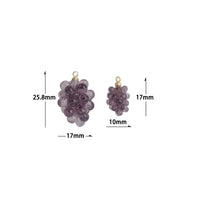 Grape Blackberry Charm Pendant,Sku#LK1226