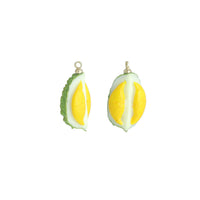 Enamel Gold Durian Charm Pendant,Sku#LK1228