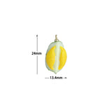 Enamel Gold Durian Charm Pendant,Sku#LK1228