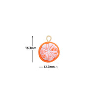 Cute Tangerine Orange Charm Pendant,Sku#LK1237