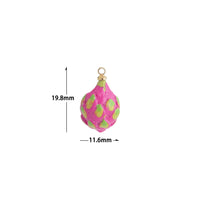 Cute Enamel Dragon Fruit Charm Pendant,Sku#LK1239