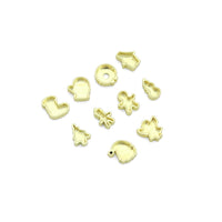 Colorful Enamel Gold Christmas Spacer Charm Pendant, Sku#LK1287