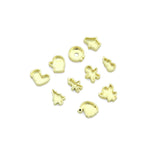 Colorful Enamel Gold Christmas Spacer Charm Pendant, Sku#LK1287