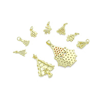 Holiday Magic Collection, Tree Santa Reindeer charm Pendant, Sku#LK1292