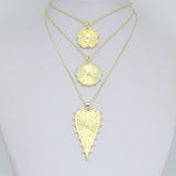 Petal Sunburst, Radiant Cirle, Heartburst Charm Pendant, Sku#LK1293