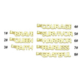 Empowerment Word Charms Collection, Words of Strength charm, Sku#LK1297