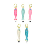 Pastel Reef Fish Collection, Enamel Fish Charm, Sku#LK1311