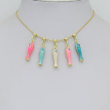 Pastel Reef Fish Collection, Enamel Fish Charm, Sku#LK1311