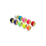Gold Edge Enamel Barrel Beads / Colorful Enamel Tube Spacer Beads, Sku#LK1318