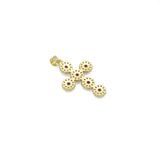 Green Red Rainbow CZ Cross Pendant, Sku#LK1320