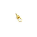 Clasp Shape Charm Holder, Charm connector, Sku#LX1322