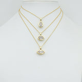 Big Clear CZ Rectangle Pendant charm, Sku#LK1323