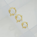 Gold Plated Spring Ring & CZ Pave Lobster Clasp Connectors – Decorative Jewelry Clasps for Necklace and Bracelet Making, Sku#LK1339