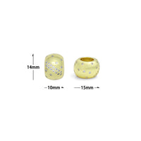 CZ Large Hole Donut Spacer Bead, Sku#LK1160