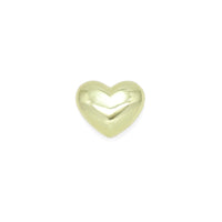 Gold  Puffy Heart Charm Pendant, Sku#LK991