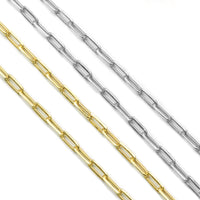 18K Gold Filled Thick Link Paperclip Chain by Yard, sku#LS02