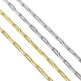 18K Gold Filled Thick Link Paperclip Chain by Yard, sku#LS02