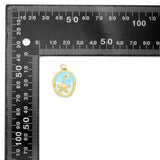 Blue Oceach Charm, Beach starfish charm,Sku#LK1037