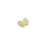 Gold Clear CZ Butterfly Connector charm,Sku#LX1045