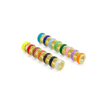 Colorful Enamel Large hole Tube Spacer Charm Pendant, Sku#LX1046