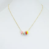 Colorful Enamel Large hole Tube Spacer Charm Pendant, Sku#LX1046