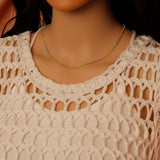 Pastel Enamel beaded chain by foot or yard, sku#LX1047
