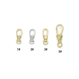 Metal Swivel Lobster Snap Hooks, Rotating Trigger Clasp, Jewelry & Bag Hardware Accessories, Sku#LX1049