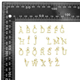 Gold Alphabet Initial letter Charm, Alphabet charms, Sku#LX1052