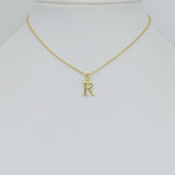 Gold Alphabet Initial letter Charm, Alphabet charms, Sku#LX1052