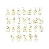 Gold Alphabet Initial letter Charm, Alphabet charms, Sku#LX1052