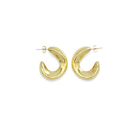 Chunky Gold Geometry Hoop Earrings, Sku#LX465