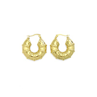 Chunky Gold Snail Earrings, Sku#LX470