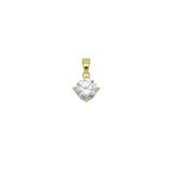 Big Round CZ Diamond Charm, Sku#LX473