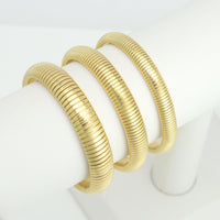 Gold 8mm 10mm 12mm Snake Chain Bracelet, Sku#LX572