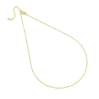 Gold Silver Danity Ball  Adjustable Necklace, Sku#LX595