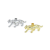 Gold Silver Panther Charm Pendant, Sku#LX608