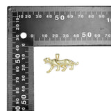 Gold Silver Panther Charm Pendant, Sku#LX608