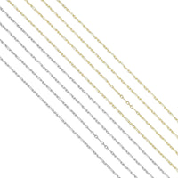 Gold Silver Dainty Mixed paperclip chain,  unfinished chain by yard,Thin chain, sku#LX645