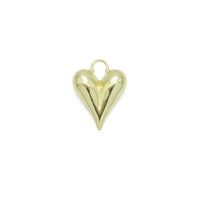 Slippy puppy Gold Heart Charm Pendant, Sku#LX664