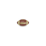 Football Spacer Beads Gold Charm Pendant, Sku#LX814