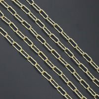 Wholesale Hammered Paperclip Chain by Yard, sku#LX901