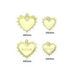 Gold Heart Mother's Day Mama Heart Pendant charm, Sku#LX920