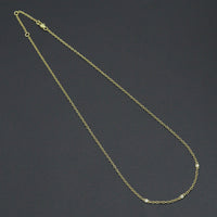 Dainty Gold Link Chain with CZ Bezel Connector Necklace, sku#LX933